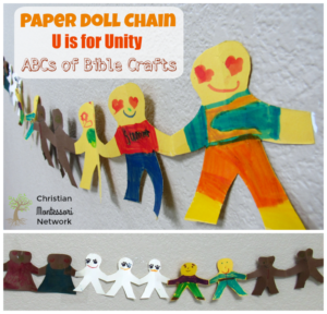 Paper Doll Chain Unity Bible Craft